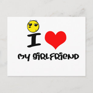 Carte Postale I love my Girlfriend