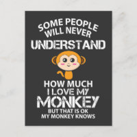 I Love My Monkey - Drôle Amoureux des animaux Idée