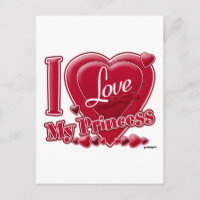 I Love My Princess rouge - coeur