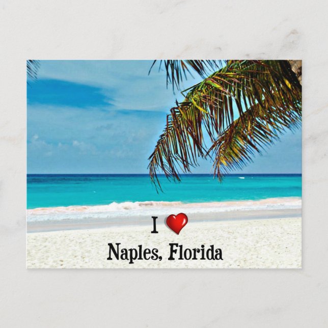 Carte Postale I Love Naples, Floride (Devant)