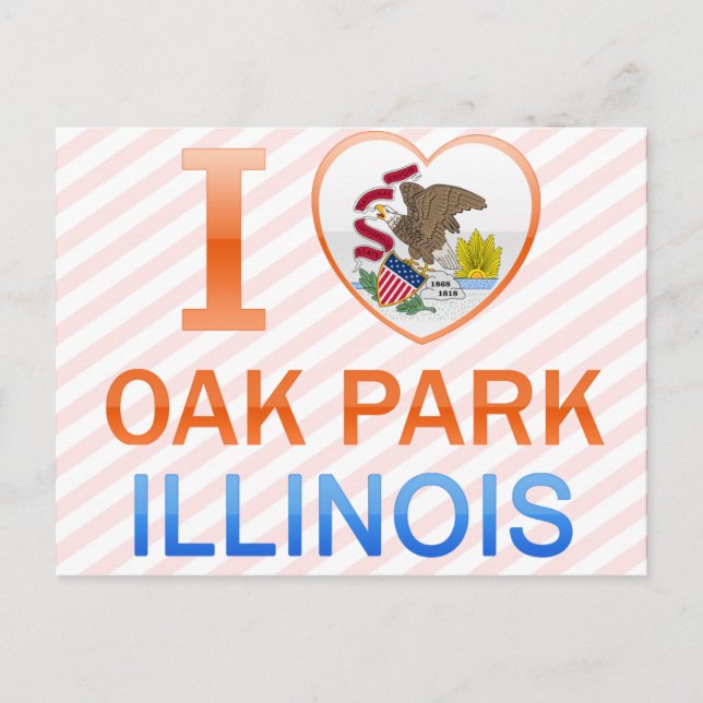 Carte Postale I Love Oak Park, IL (Devant)