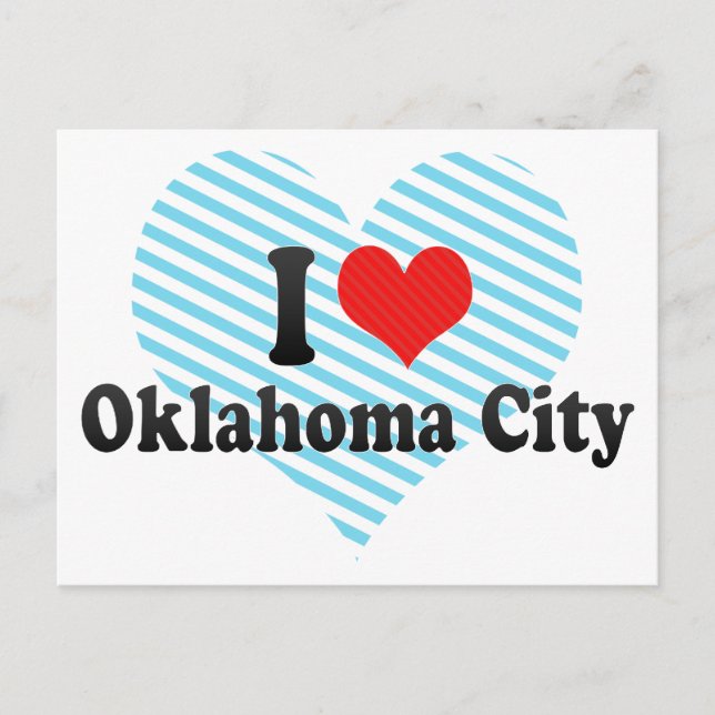 Carte Postale I Love Oklahoma City (Devant)