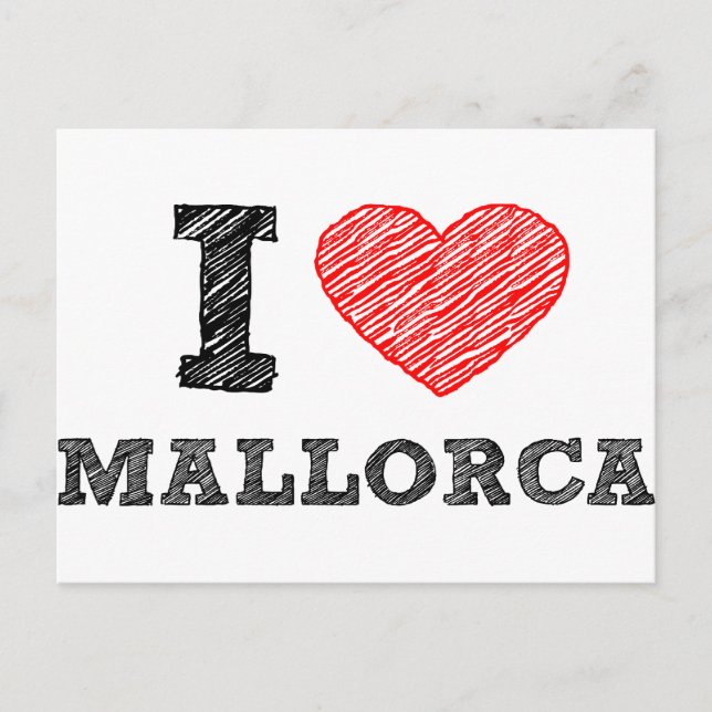 Carte Postale I Love Palma de Mallorca (Devant)