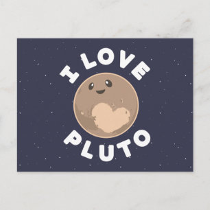 Carte Postale I Love pluton