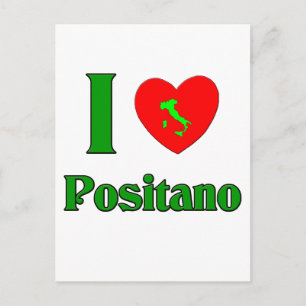 Carte Postale I Love Positano Italie