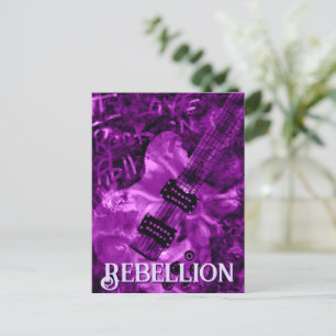 Carte Postale I Love Rock 'N Roll Guitare électrique personnalis