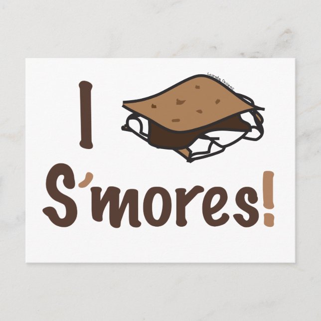 Carte Postale I Love S'mores (Devant)