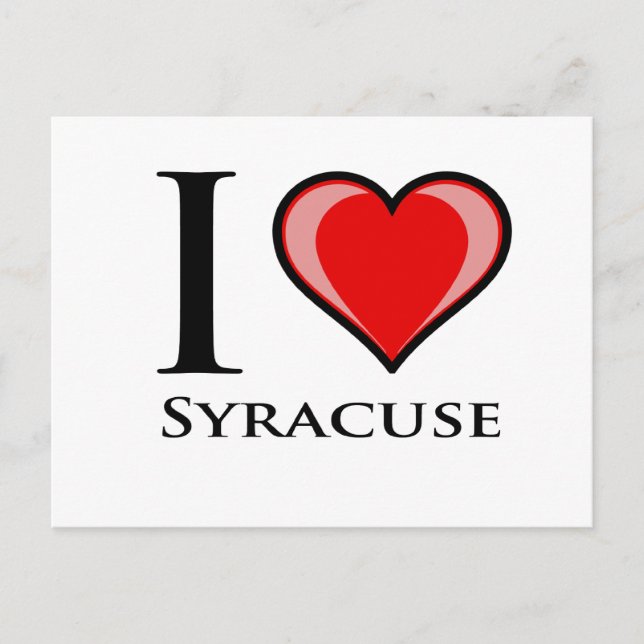 Carte Postale I Love Syracuse (Devant)