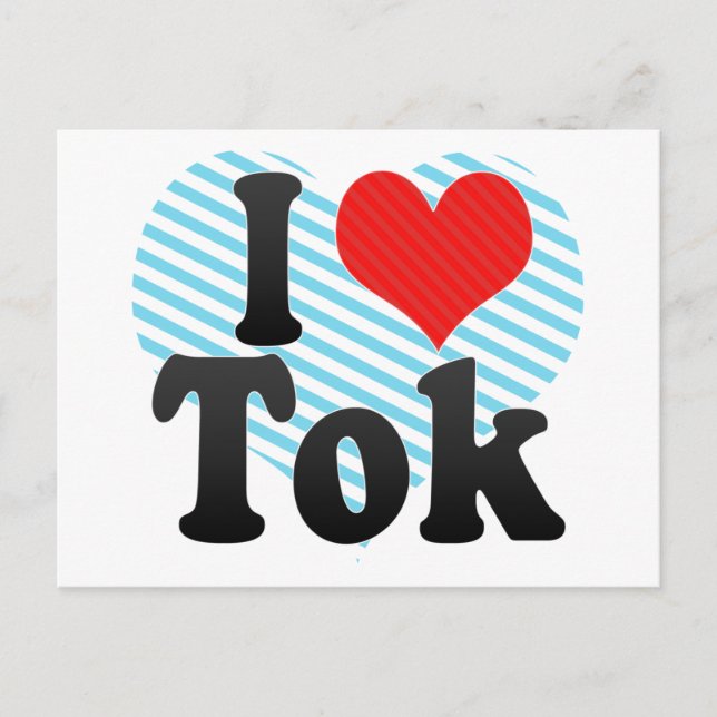 Carte Postale I Love Tok (Devant)