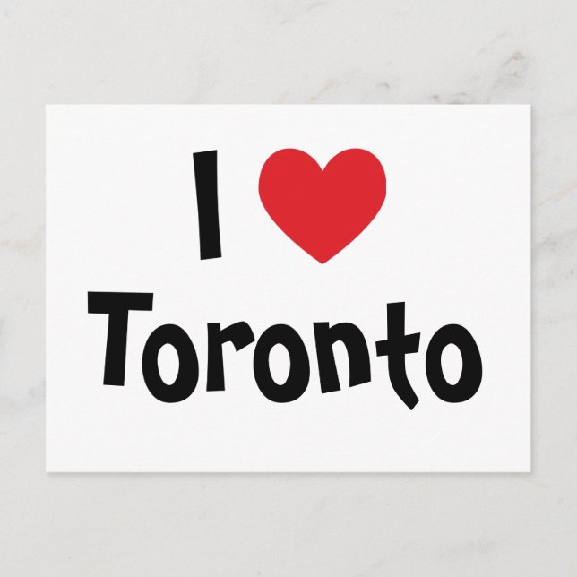 Carte Postale I Love Toronto (Devant)