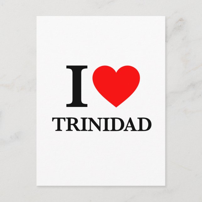 Carte Postale I Love Trinidad (Devant)