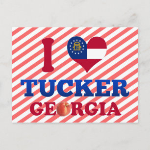 Carte Postale I Love Tucker, Géorgie