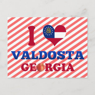 Carte Postale I Love Valdosta, Géorgie