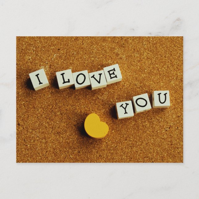 Carte postale "I love You" (Devant)