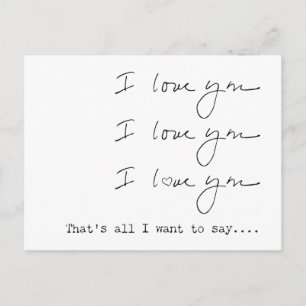 Carte postale I Love You
