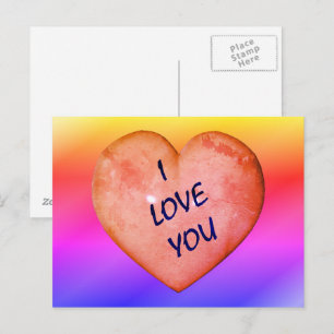 Carte Postale I Love You Customizable