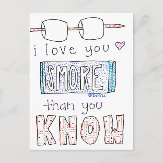 Carte postale I Love You Smore
