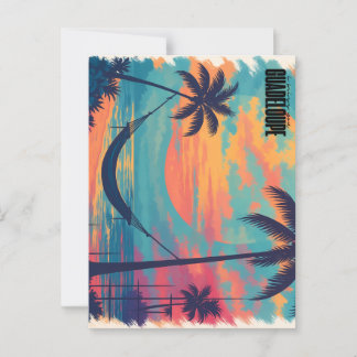 Carte Postale “I miss you Guadeloupe” – Coucher de soleil & hama