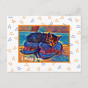 Carte Postale I MISS YOU "sending hugs"