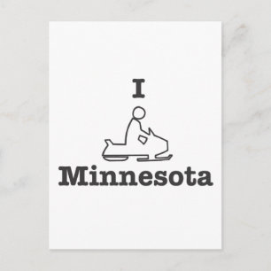 Carte Postale I Motoneige Minnesota