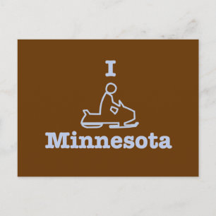 Carte Postale I Motoneige Minnesota