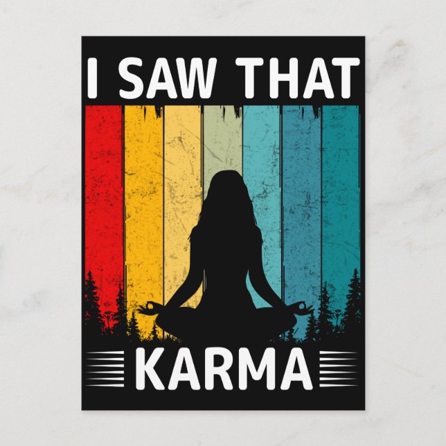 Carte Postale I Saw That Karma (Devant)