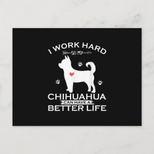 Carte Postale I Work Hard So