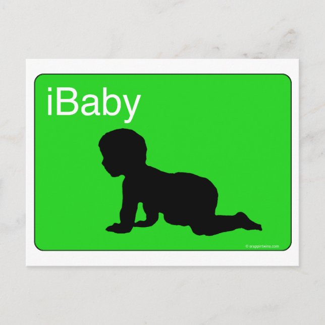 Carte Postale iBaby vert (Devant)