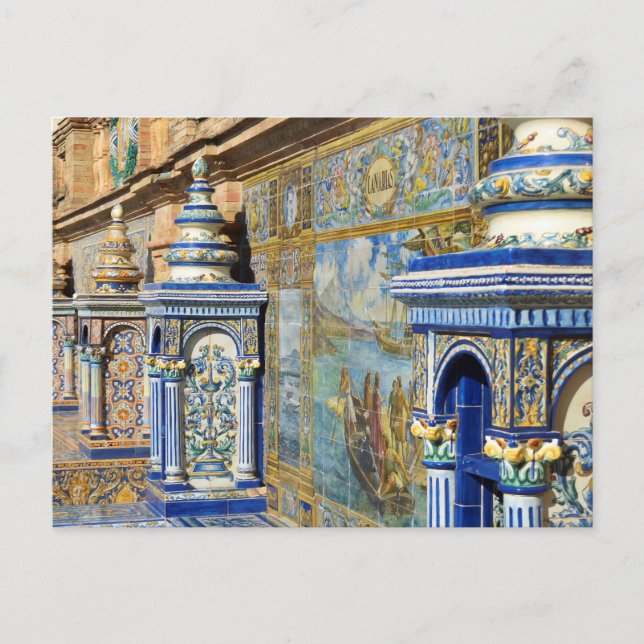 Carte postale Ibero-Américaine Plaza de España (Devant)