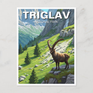 Carte Postale Ibex dans le Parc national de Triglav Slovénie Voy