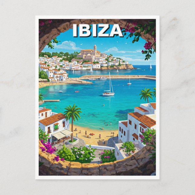 Carte Postale Ibiza Espagne Travel (Devant)
