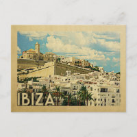 Carte postale Ibiza Espagne Vintage voyage