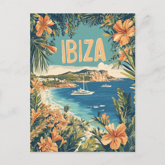 Carte Postale Ibiza Vintage (Devant)