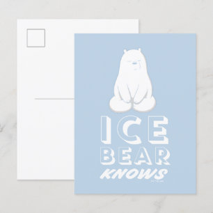 Carte Postale Ice Bear Knows