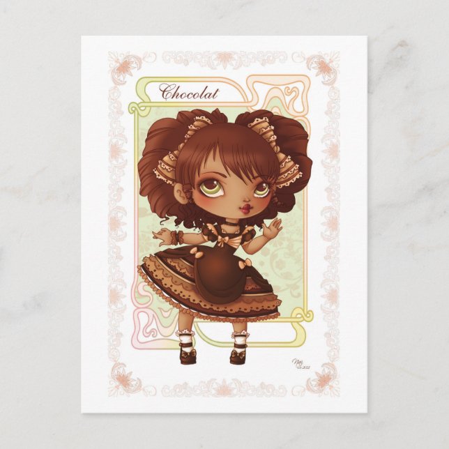 Carte Postale Ice Cream Lolita Chocolat (Devant)