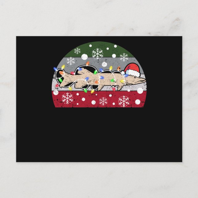 Carte Postale Ice fishing Muscy Musy Funny Santa (Devant)