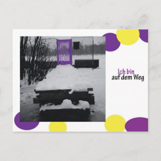 Carte Postale Ich bin auf dem Weg