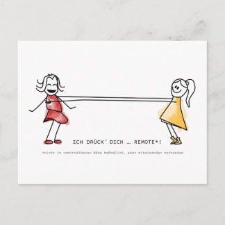 Carte Postale Ich drück´ Dich ... télécommandé!
