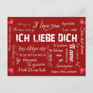 Carte Postale Ich liebe Dich !