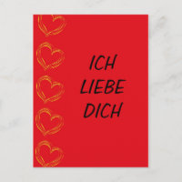 Ich Liebe Dich - Postkarte