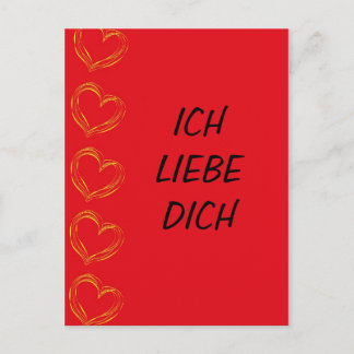 Carte Postale Ich Liebe Dich - Postkarte