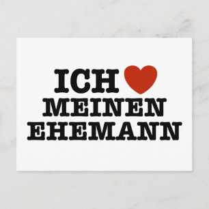 Carte Postale Ich Liebe Meinen Ehemann