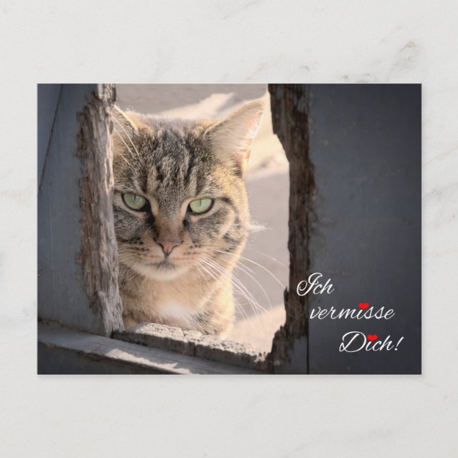 Carte Postale Ich vermisse Dich ! (Devant)