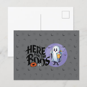 Carte Postale Ici pour les Boos   Boire et obtenir votre Spook