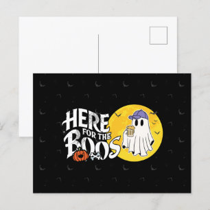 Carte Postale Ici pour les Boos Boire et obtenir votre Spook