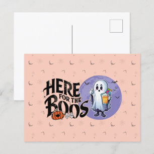 Carte Postale Ici pour les Boos Boire et obtenir votre Spook