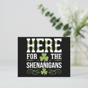 Carte Postale Ici Pour Les Shenanigans Irlande St. Patrick