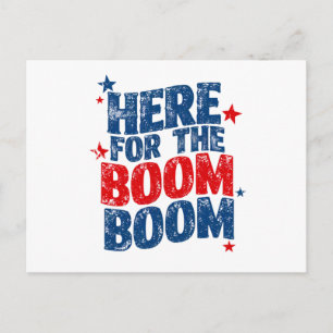 Carte Postale Ici pour The Boom 4 juillet Patriotique 