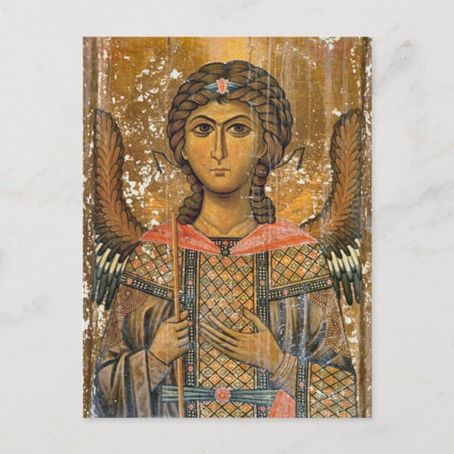 Carte Postale Icône Angel de Sinaï Orthodoxe Christian Icon (Devant)
