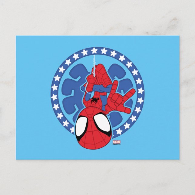 Carte Postale Icône araignée Americana de Spidey (Devant)